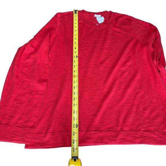 J Crew Crew Neck Top Shirt Women Small Red Style #B7207 2XL XXL Relaxed Comfort - Picture 8 of 8